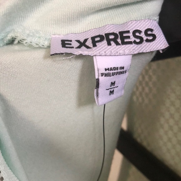 Express Mesh Lace Inset Sweetheart Neck Tank - Picture 7 of 8